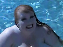 BIG SPLASH bbw  in a pool