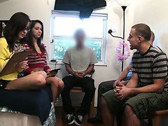 Teen teenagers playing with dildo dick