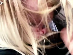 Slut sucks off a random stranger on a train and he films it - GENTOO2