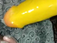 My best friend using my dildos on my asshole