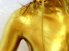 Gold paint Dildo