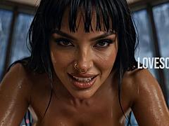 Lovescapes Latex AI Uniform Fetish: From Office Suit to Shiny Slave Outfits for Sloppy