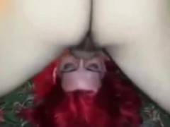 Horny amateur redhead chick Facefuck