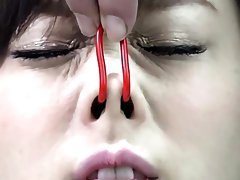 BDSM JAV Yuu Kawakami CMNF Nose Hook Blowjob