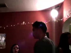 Group of college amateur teens fucking at party