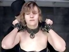 Maledom master punishes tied up teen very hard BDSM porn